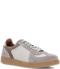 フライ メンズ シューズ ドレスシューズ スニーカー スエード レザー Frye Mens Cooper Leather and Suede Sneakers Ivory アイボリーのサムネイル
