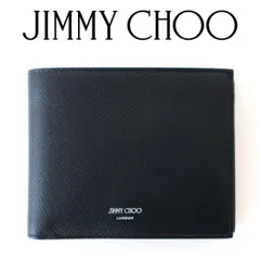 ジミーチュウ 財布 二つ折り ミニ財布 メンズ ブラック 黒 ウォレット  JIMMY CHOO LUKA TDBのサムネイル