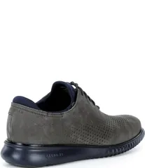 コールハーン メンズ シューズ オックスフォード ウィングチップ Cole Haan Mens 2ZEROGRAND Perforated Nubuck Laser Wingtip Oxfords RavenBlackMidnight Moon ブラック