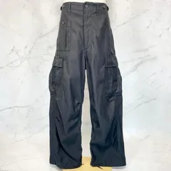 美品　Nigel Cabourn ナイジェルケーボン　ARMY CARGO PANT アーミーカーゴパンツ　バックサテン　ブラック　黒　黒色　32 8051-00-50112のサムネイル