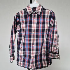 Tommy Hilfiger トミーヒルフィガー 5歳 110号 キッズ シャツ C-長袖-267