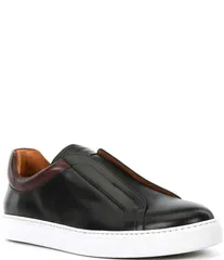 マグナーニ メンズ ボトムス カジュアルパンツ スニーカー レザー Magnanni Mens Fiore Leather SlipOn Dress Sneakers BlackBrown ブラック