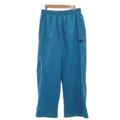 デサント DESCENTE ウィンドブレーカーパンツ L 青 ブルー ターコイズ ウエストゴム サイドライン ロゴ /SX ■GY61のサムネイル