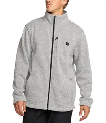 ビラボン メンズ アウター ジャケット・ブルゾン Billabong Boundary Long Sleeve Mock Zip Jacket Grey Heather グレーのサムネイル