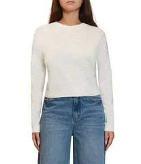 スティーブ マデン レディース アウター ニット・セーター クルーネック セーター Stevie by Steve Madden Heat Stone Crew Neck Long Sleeve Sweater Artic Wolf ストーン