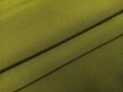 平和屋着物●上質な色無地　国防色　京都きもの友禅扱い　正絹　逸品　AABG8483ph