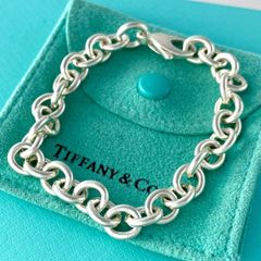 Tiffany & co ドーナツリンク オーバル スクエア ブレスレット - メルカリ