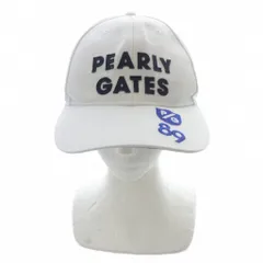 パーリーゲイツ PEARLY GATES ロゴキャップ ゴルフキャップ 帽子 FR 白色のサムネイル
