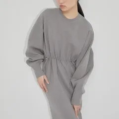 ADAM ET ROPE'  フォルムニットワンピース グレー 人気 即完売！