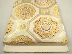高級 正絹 唐織 六通 袋帯 華文 花文 - メルカリ
