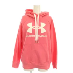 アンダーアーマー UNDER ARMOUR UAライバルフリース ロゴフーディー パーカー スウェット プルオーバー 長袖 M ピンク /YM ■GY58