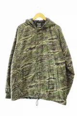 バックチャンネル BACK CHANNEL HOODED WINDBREAKER ロゴ 刺繍 プリント フード付き ウィンドブレーカー ジャケット XL カモフラージュ ブランド古着ベクトル 中古260216 のサムネイル