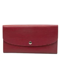 ルイ ヴィトン エピ ポルトフォイユ エミリー 長財布 M60851 フューシャ レッド系 レザー レディース LOUIS VUITTON【1-0260698】