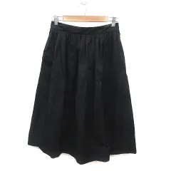 ザラウーマン ZARA WOMAN フレアスカート ミモレ ロング S 黒 ブラック /MS