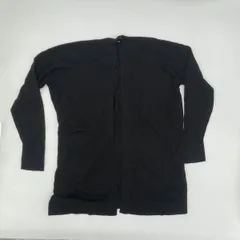 UNIQLO　ユニクロ　リヨセルシルク　リラックスカーディガン　長袖　ブラック　XXLサイズ　〇□・□〇