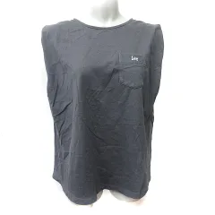 リー LEE Tシャツ カットソー ノースリーブ M チャコールグレー /YI