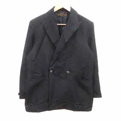 MEN'S I'LL テーラードジャケット 総裏地 総柄 S 黒 ブラック /YK