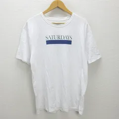 g■サタデーズ ニューヨークシティ/Saturdays NYC プリントTシャツ/コットン【L】白/men's/93【中古】■のサムネイル