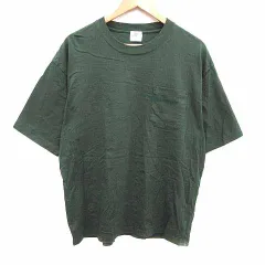 コーエン coen Tシャツ カットソー クルーネック ロゴプリント 半袖 L 深緑 ダークグリーン /YK