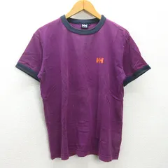 g■ヘリーハンセン/HELLY HANSEN Tシャツ/コットン【L】紫/men's/95【中古】■