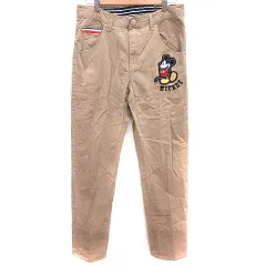ディズニー Disney チノパンツ ワッペン 79 ベージュ /RT
