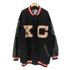 ユーズドフルギ USED古着 {{HEADGEAR CLASSICS}} 90-00S アメリカンフットボール チーム レザー スタジアム ジャンパー  メンズ 表記無 XXXL