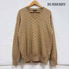 Burberrysスコットランド製ラムウー100% Vネックニット80s〜90s - メルカリ