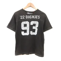 ディッキーズ Dickies Tシャツ カットソー クルーネック プリント 半袖 M 茶 ブラウン 白 ホワイト /MSのサムネイル