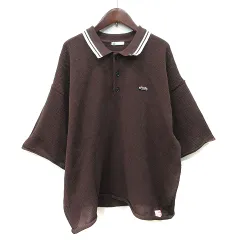 ジャバ JaVa ポロシャツ 半袖 L 茶 ブラウン /YI