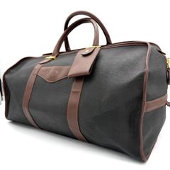 dunhill ダンヒル ボストンバッグ PVC×レザー 大容量 ロゴ 金具 - メルカリ