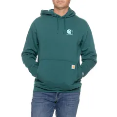 カーハート メンズ トップス シャツ ロゴ パーカー Carhartt 107064 Force Logo Hoodie Factory Seconds Greenstone