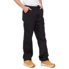 カーハート メンズ ボトムス カジュアルパンツ Carhartt 100791 FlameResistant Washeduck Work Dungaree Pants Black ブラック
