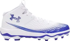 アンダーアーマー メンズ シューズ スニーカー Under Armour Menspotlight Mid Football Cleats WhiteRoyal ホワイト
