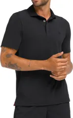 ウィルソン メンズ トップス ポロシャツ Wilson Mens League Tennis Polo Black ブラックのサムネイル