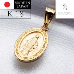 奇跡のメダイ》K18 18金 18k YG マリア像 ペンダントトップ - メルカリ