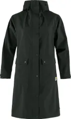 フェールラーベン レディース アウター ジャケット・ブルゾン パーカー Fjallraven Womens Vardag Rain Parka Black ブラックのサムネイル