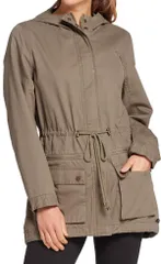 ハーレー レディース アウター ジャケット・ブルゾン Hurley Womens Territory Twill Anorak Medium Olive オリーブのサムネイル