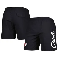 ミッチェルネス メンズ ボトムス ハーフパンツ・ショーツ ナイロン ショートパンツ Mens Mitchell Ness Blackansas City Chiefs Team Essentialsのサムネイル