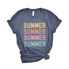 Simply Sage Market レディース トップス Tシャツ グラフィック Simply Sage Market Summer Stacked Colorful Short Sleeve Grのサムネイル