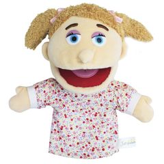 やちよ様オーダー品　女の子パクパクパペット　人形劇　腹話術 腹話術 人形 パペット 女の子 - メルカリ
