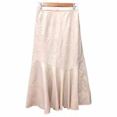 レトロガール RETRO GIRL フレアスカート ロング フェイクレザー F アイボリー 白 ホワイト /YK