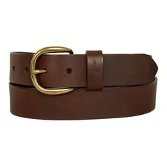 エディー バウアー レディース アクセサリー ベルト レザー Womens Eddie Bauer 125in Classic Leather Jean Belt Brown ブラウンのサムネイル
