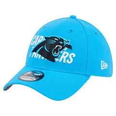 ニューエラ メンズ アクセサリー 帽子 ロゴ Mens New Era Blue Carolina Panthers Overlap Logo 39THIRTY Stretch Fit Hat Pth Blue ブルー