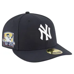 ニューエラ メンズ アクセサリー 帽子 Mens New Era CC Sabathia Navy New York Yankees 2025 National Baseball Hall ofame 59FIFTY Low Profile Fitted Ha