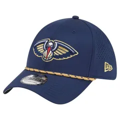 ニューエラ メンズ アクセサリー 帽子 Mens New Era Navy New Orleans Pelicans Featherweight Poly Rope Flex 39Thirty Hat Nor Navy ネイビー