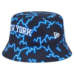 ニューエラ メンズ アクセサリー 帽子 Mens New Era BlackLight Blue New Yorknicksummer Sun and Storm Reversible Bucket Hat Kni Black ブラック