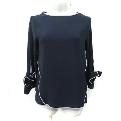 ザラ ベーシック ZARA BASIC ブラウス 七分袖 黒 ブラック /YI