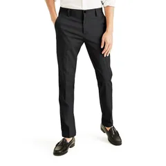 ドッカーズ メンズ ボトムス カジュアルパンツ Mens Dockers Easy Khaki Slim Stretch FlatFront Pants Black ブラック