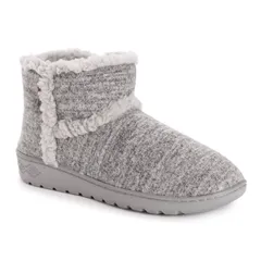 ムクルクス レディース シューズ サンダル ブーツ MUK LUKS Aubree Womens Bootie Slippers Heather Gray グレー