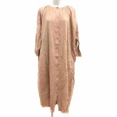 アーバンリサーチ URBAN RESEARCH items シャツワンピース ロング 長袖 Free ベージュ /YK